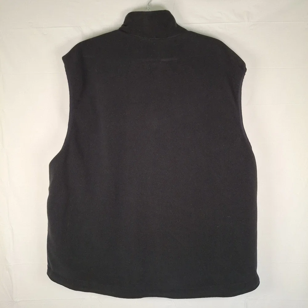 VTG 90s Ralph Lauren Polo Sport Vest Men's 2XL Black Reversible Polartec Fleece‎